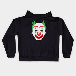 Halloween Clown Face Mask Kids Hoodie